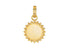 Pave Diamond Small Sun Pendant, (DPS-198)